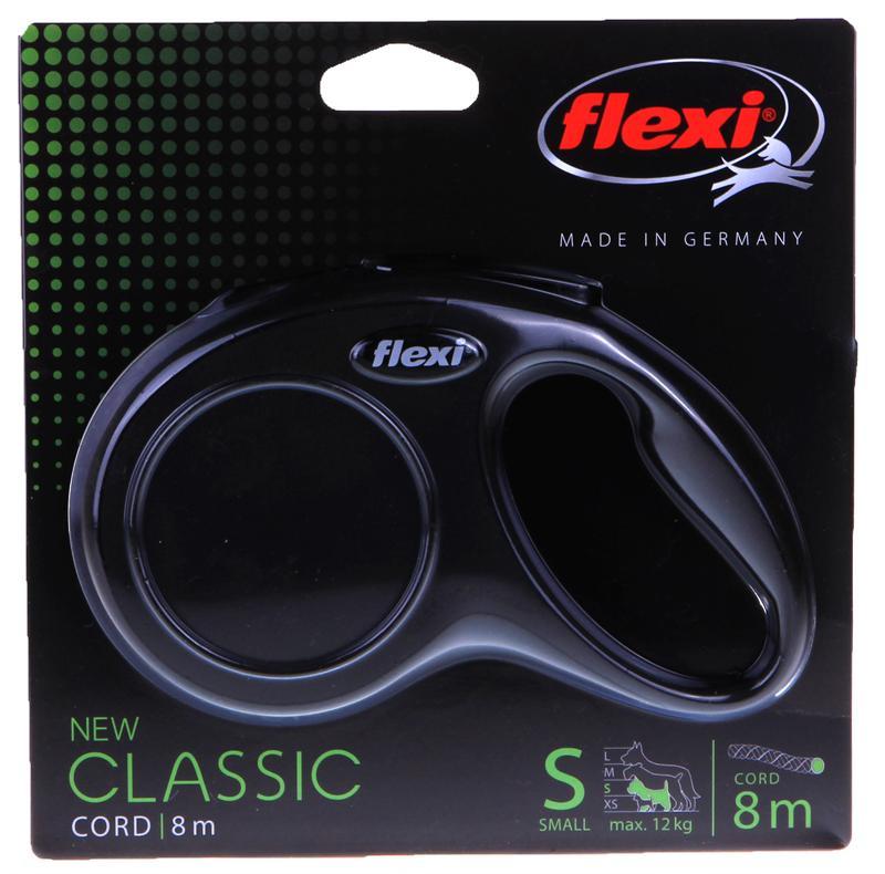 Flexi Classic Cord Small Black 8m Dog