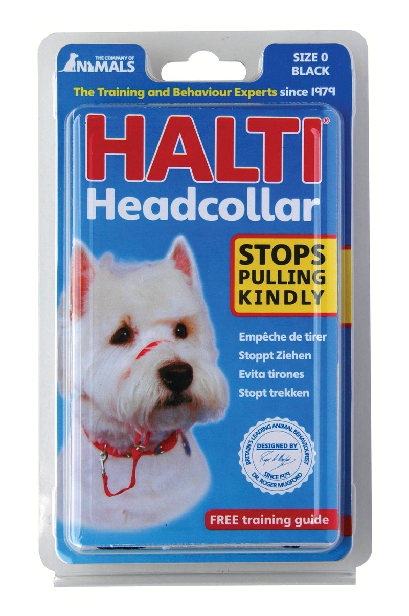 Halti Dog Head Collar, Black, Size 0