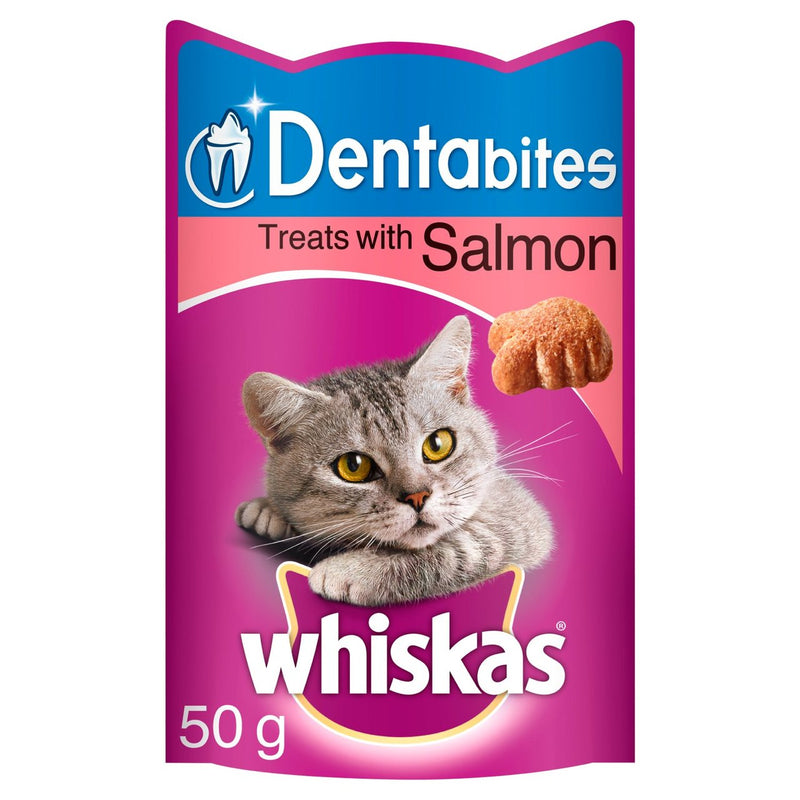 Whiskas Daily Dentabites Cat Treats with Salmon