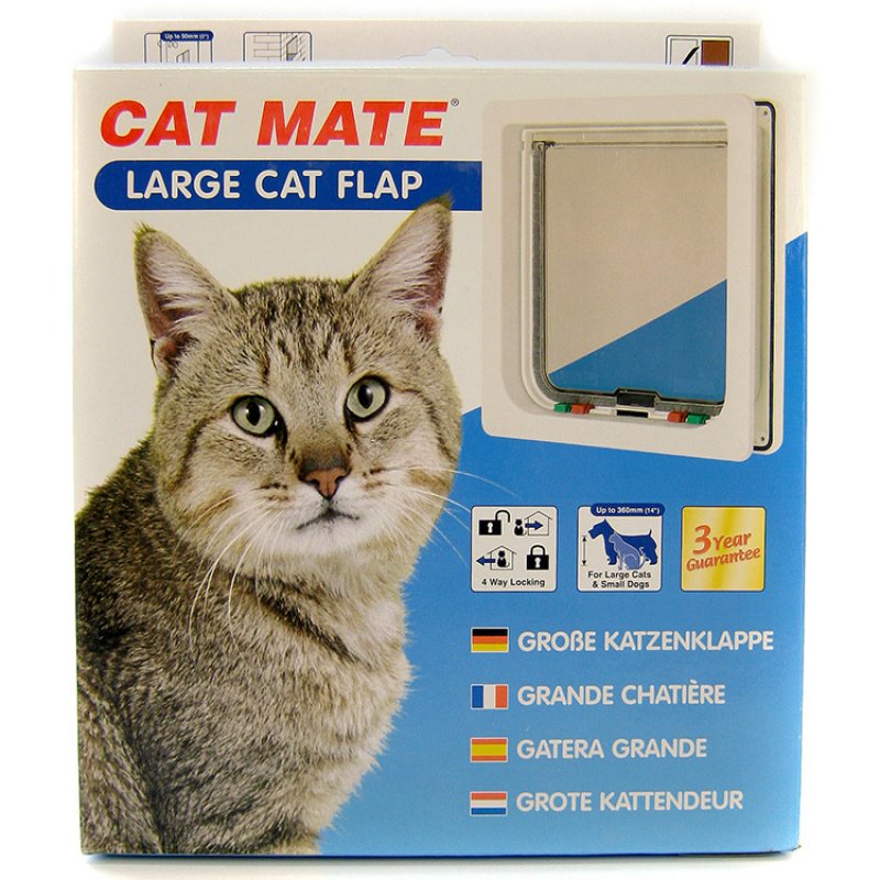 Pet Mate Large Cat Flap for Large Cats or Small Dogs