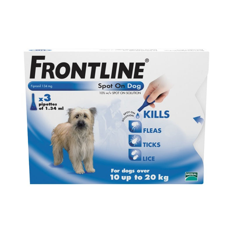 Frontline Medium Dog Flea & Tick Spot On (3pack)