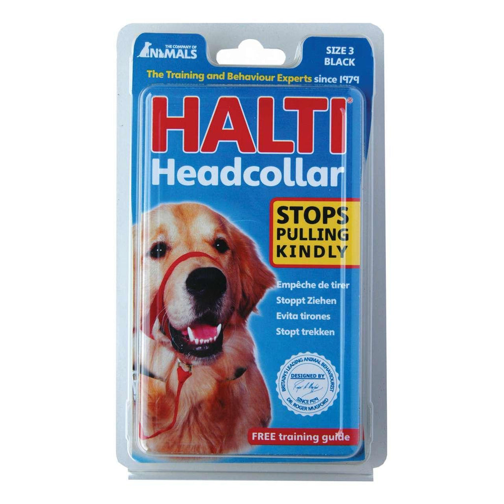 Halti Dog Head Collar, Black, Size 3