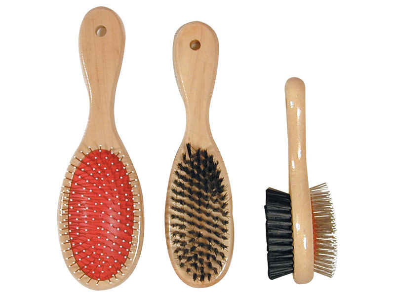 Large Wooden Handle Double Brush
