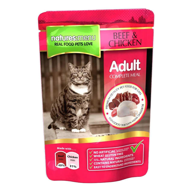 Natures Menu Country Cat Pouch Beef & Chicken